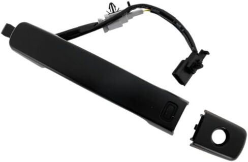 KarParts360 For Nissan Altima 2007-2013 Coupe/Sedan Exterior Door Handle Front, Driver Side | Plastic | Primed Black | Handle+Cover | With Sensor | w/Key Hole | Replacement For NI1310136 | 80607JA59A in Saudi Arabia