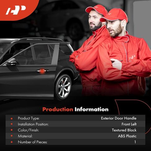 مقبض الباب الخارجي لجانب السائق الأمامي الأيسر A-Premium مع فتحة مفتاح متوافق مع شيفروليه C3500HD، C5500 Kodiak، C60 Kodiak، C6500 Kodiak، C70 Kodiak، C7500 Kodiak، K3500 & GMC C5000 Topkick in Saudi Arabia