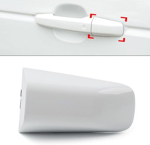 Cnkaka036 1pc ABS Handle Lock Exterior Door Cover Cap Bezel LR025406 LR048298 White for Range Rover Evoque L538 2011-22 Sport 2013-22 For Jaguar XE X760 XF X260 Auto in Kuwait