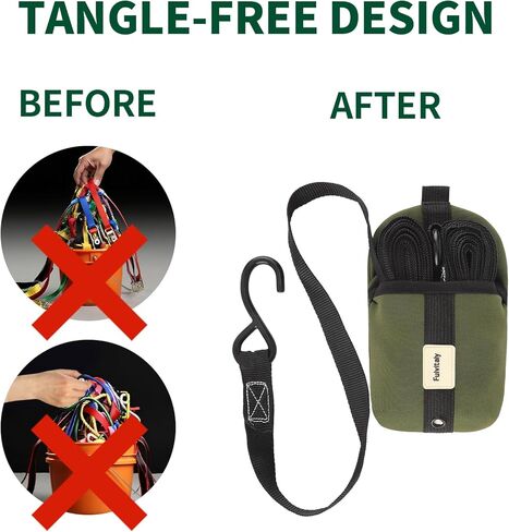 أكياس تخزين صغيرة بأشرطة السقاطة، وأكياس تنظيم تخزين الحبل المطاطي (عبوة من 3 قطع)، وحقيبة مقاومة للتشابك لأشرطة السقاطة، وحبال البنجي وحبال السحب، والشاحنة المثالية، ومنظم المركبات الترفيهية وصناديق الأدوات in Kuwait