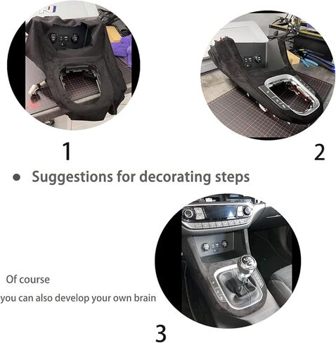 Microfiber Fabric Self-Adhesive Suede Look, Stretch Film Fabric for car Interior Decorate - 16.5in x 59in, Brown in Saudi Arabia