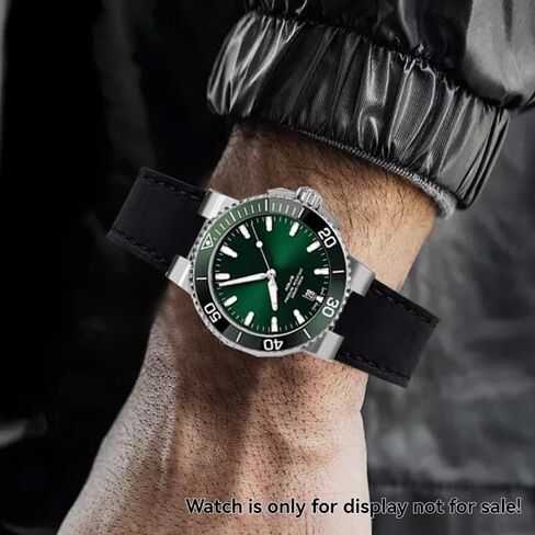 hooson Convex Mouth Wristband For ORIS Diving AQUIS 733 7730 7740 Men's Watch Strap in Saudi Arabia