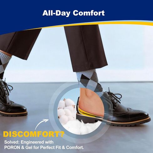 Heel Pads for Shoes, Heel Cushion for Shock Absorption, Heel Cups for Heel Pain Relief, Gel Inserts for Foot Discomfort in Saudi Arabia