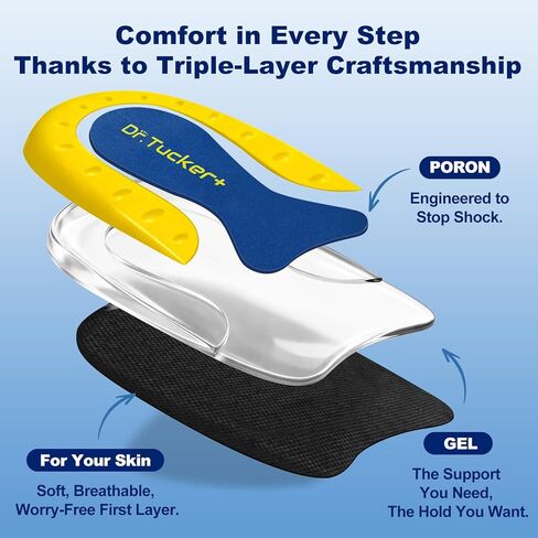 Heel Pads for Shoes, Heel Cushion for Shock Absorption, Heel Cups for Heel Pain Relief, Gel Inserts for Foot Discomfort in Saudi Arabia
