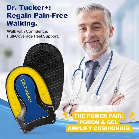 Heel Pads for Shoes, Heel Cushion for Shock Absorption, Heel Cups for Heel Pain Relief, Gel Inserts for Foot Discomfort in Saudi Arabia