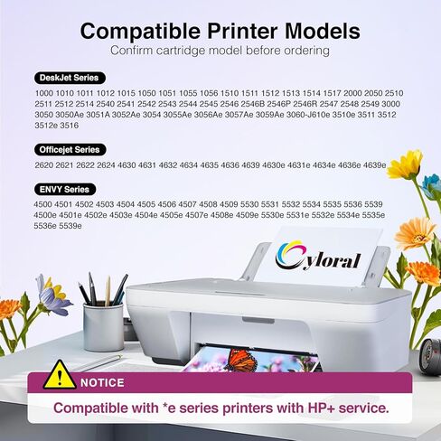 خرطوشة حبر ملونة 61XL تعمل مع HP 61 XL لطابعة Envy 4500 5530 4502 5535 5534 officejet 4630 4635 Deskjet 1000 1010 1510 3000 عالية الإنتاجية لطابعة HP 61 XL المعاد تصنيعها (1 ثلاثية الألوان) in Kuwait