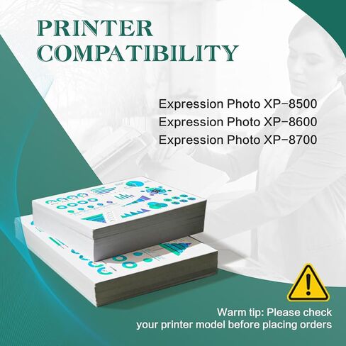 خراطيش حبر معاد تصنيعها لخراطيش حبر Epson 312XL لـ T312 T312XL لـ Expression Photo XP-8500 XP-8600 XP-8700 (6 عبوات، 1 أسود، 1 سماوي، 1 أرجواني، 1 أصفر، 1 سماوي فاتح، 1 أرجواني فاتح) in Kuwait