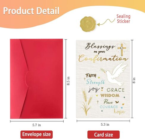 هدايا التأكيد للفتيات المراهقات والأولاد، هدية بطاقة المناولة الأولى لها، بطاقة دينية، هدايا دينية للنساء والرجال in Kuwait