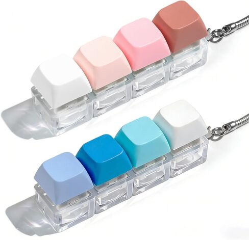 Keyboard Fidget Toy - 2Pcs Fidget Keyboard Keychain Keyboard Clicker Fidget Toy Stress Relief Keyboard Fidget Clicker in Kuwait