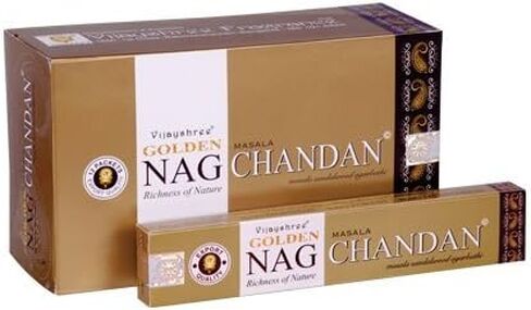 Vijayshree Golden NAG CHANDN Incense Sticks 15 g x 12 Pack in Saudi Arabia