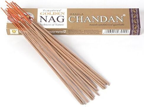 Vijayshree Golden NAG CHANDN Incense Sticks 15 g x 12 Pack in Saudi Arabia