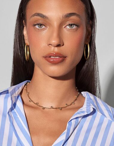 زوجان من الأقراط الحلقية المزدوجة من الفضة الإسترلينية عيار 925 للنساء، مجموعة أقراط هوجي مضادة للحساسية خفيفة الوزن، حلق كبير مطلي بالذهب عيار 16 قيراط للأذنين الحساسة غير مشوه in Kuwait