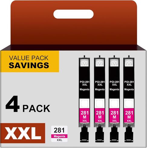 خراطيش حبر PGI-280 XXL PGBK بديلة لـ Canon 280XXL لطابعات TR8620a TR8600 TR8622a TR8520 TS9521c TR7520 TS9120 TR8622 TS9520 TS6220 TS6320 TS702a TR8500 لطابعات 280XXL 280 إكس إل أسود in Kuwait