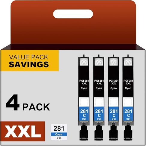 خراطيش حبر PGI-280 XXL PGBK بديلة لـ Canon 280XXL لطابعات TR8620a TR8600 TR8622a TR8520 TS9521c TR7520 TS9120 TR8622 TS9520 TS6220 TS6320 TS702a TR8500 لطابعات 280XXL 280 إكس إل أسود in Kuwait