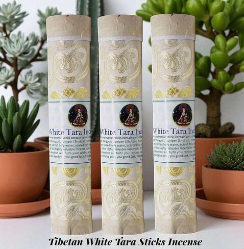 Collection Tibetan White Tara Stick Incense Excellent Home Fragrance Aromatic Incense Yoga Meditation Companion Handmade in Nepal in Kuwait
