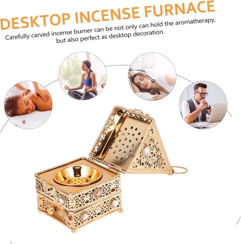 Arabian Incense Burner Metal Censer Holder Creative Aroma Burner for Bedroom Office and Tearoom in Saudi Arabia