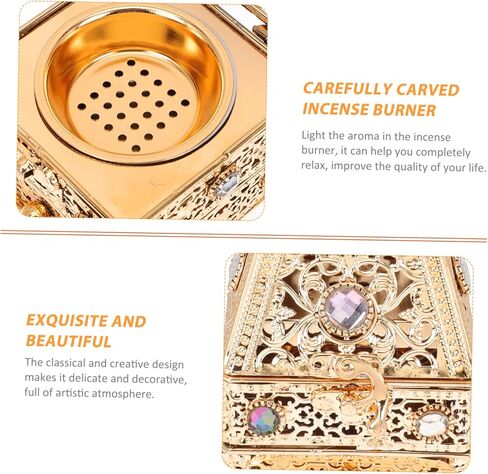 Arabian Incense Burner Metal Censer Holder Creative Aroma Burner for Bedroom Office and Tearoom in Saudi Arabia