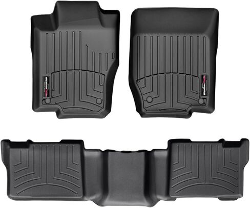 بطانات أرضية مخصصة من WeatherTech لسيارة Mercedes GL-Class، ML 63 AMG، ML-Class - الصف الأول والثاني (45016-1-2)، أسمر ضارب للصفرة in Saudi Arabia