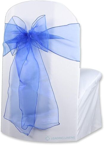 Sparkles Make It Special Leading Linens 100 قطعة غطاء كرسي أورجانزا وشاح فيونكة - شامبانيا - حفل زفاف وحفلة استقبال - 28 لونًا متاحًا in Kuwait