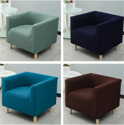 Stretch Square Sofa Chair Couch Cover Sofa Slipcovers Single Square Armchair Slipcover Cushion Covers for Living Bedding Room Furniture Protector in Saudi Arabia