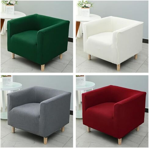 Stretch Square Sofa Chair Couch Cover Sofa Slipcovers Single Square Armchair Slipcover Cushion Covers for Living Bedding Room Furniture Protector in Saudi Arabia
