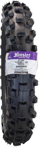 Hoosier Racing Tire 110/90-19 IMX25 C100 Dirt Bike Rear Tube Type Tire Ideal for 125, 250, 450cc Bikes with Hoosier Keychain in Kuwait