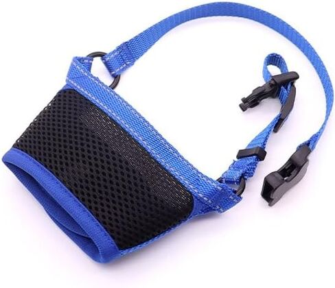[New] Dog Muzzle for Small Dogs, Muzzl to Prevent Biting, Soft Muzzle with Reflective & Adjustable Strap,Breathable Dog Mouth Guard for Biting Chewing, Allow Panting Drinking (Black,S) in Saudi Arabia