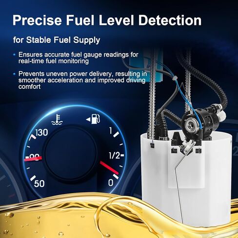 Electric Fuel Pump Assembly Compatible with 2009 2010 2011 2012 2013 2014 Ford F150 3.7L 4.6L 5.4L V8, Replace E2541M A42031 F1552A FG1315 in Saudi Arabia