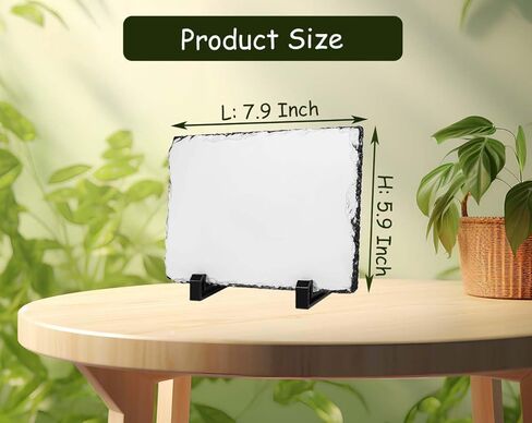 14 قطعة من صخرة صخرية فارغة من E-Found، صورة حجر صخري فارغة من حجر الصخرة، إطار صورة حجري مستطيل مخصص، لوحة صور صخرية ناقلة للحرارة مع حامل عرض in Kuwait