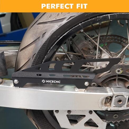 NICECNC أسود غطاء السلسلة الخلفية حامي متوافق مع سوزوكي DRZ400S 2000-2024 DRZ400SM 2005-2024 GSXR600 1997-2003 SV1000 2003-2005 SV1000S 2003-2005 انظر الإعداد in Saudi Arabia