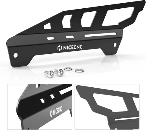 NICECNC أسود غطاء السلسلة الخلفية حامي متوافق مع سوزوكي DRZ400S 2000-2024 DRZ400SM 2005-2024 GSXR600 1997-2003 SV1000 2003-2005 SV1000S 2003-2005 انظر الإعداد in Saudi Arabia
