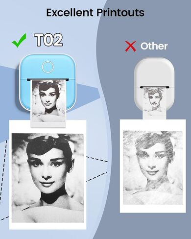 Memoking Mini Sticker Printer, Inkless Portable Bluetooth Thermal Label & Photo Printer with App, Pocket-Sized Wireless Printer for Journaling, Scrapbooking, Home Organization & Study Notes in Kuwait