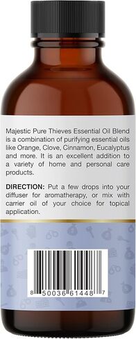 MAJESTIC PURE Frankincense Essential Oil | 100% Pure and Natural Oil | Premium Grade Essential Oils for Hair Care, Home Diffusers, Skin, Aromatherapy, Massage and Humidifiers | 3.4 Fl Oz in Kuwait