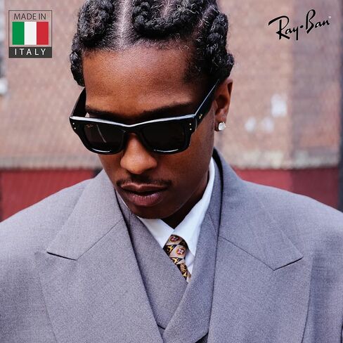 نظارات شمسية Ray-Ban RB4940 WAYFARER PUFFER مربعة الشكل للرجال والنساء - تتضمن مجموعة نظارات RAYBAN الرسمية in Saudi Arabia