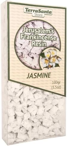 الكنيسة الأرثوذكسية اليونانية البخور الصف الياسمين المعطرة اللبان الراتنج العطري الدموع ليفاني جبل آثوس من الأرض المقدسة القدس إسرائيل المباركة 100 غرام in Kuwait