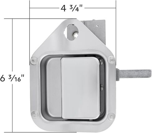 United Pacific 42604B Exterior Sleeper Storage Door Handle for Kenworth W900/T800 (2004-2015), Long Striker, Steel Construction – Driver – ONE Unit in Saudi Arabia