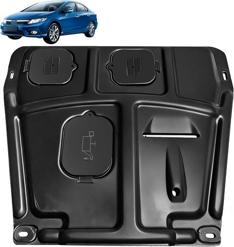 Front Engine Splash Shield Fit for Honda Civic 2012-2015 Engine Case Guards Suitable for Honda Civic 2012-2015 Under Engine Cover Mud Flaps Directly Replace Original in Kuwait