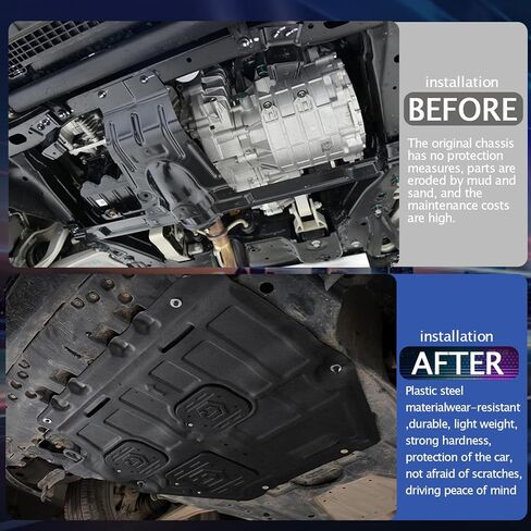 Front Engine Splash Shield Fit for Honda Civic 2012-2015 Engine Case Guards Suitable for Honda Civic 2012-2015 Under Engine Cover Mud Flaps Directly Replace Original in Kuwait