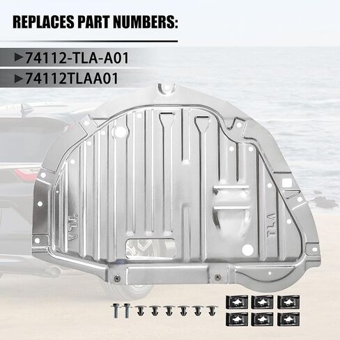 غطاء حماية سفلي من درع المحرك أسفل السيارة متوافق مع Honda CR-V CRV EX EX-L 1.5L 2017-2022 استبدال 74112TLAA01 74112-TLA-A01 in Saudi Arabia