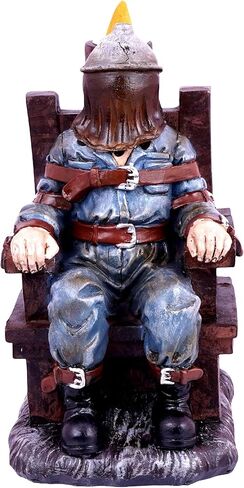 Electric Chair Backflow Incense Burner | 6.5 Inches Tall | Handcrafted Resin Gothic Smoke Fountain | Unique Dark Home Décor & Meditation Accessory in Saudi Arabia