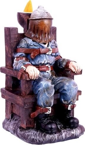 Electric Chair Backflow Incense Burner | 6.5 Inches Tall | Handcrafted Resin Gothic Smoke Fountain | Unique Dark Home Décor & Meditation Accessory in Saudi Arabia