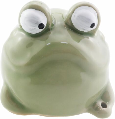Ceramic Whimsical Frog Incense Burner Home Mini Incense Holder with Socket Animal Decorative Piece for Bedrooms Study Rooms Offices Yoga Studios Meditation Rooms in Kuwait