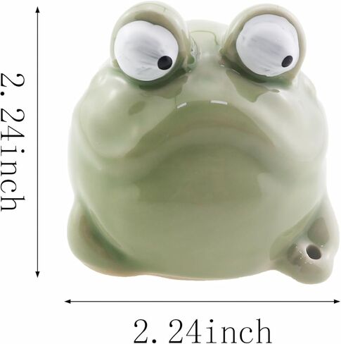 Ceramic Whimsical Frog Incense Burner Home Mini Incense Holder with Socket Animal Decorative Piece for Bedrooms Study Rooms Offices Yoga Studios Meditation Rooms in Kuwait