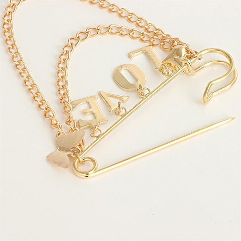 Crystal Love Brooches for Women Dainty Fashion Multicolor Love Rhinestone Brooch Pin Wedding Party Valentines Clothes Accessories Jewelry in Saudi Arabia