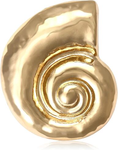 قذيفة محارة دبوس للنساء الذهب مكتنزة التلبيب بروش بوهو محارة دوامة دبوس فريد شاطئ البحر المحيط بروش العصرية الشاطئ مجوهرات اكسسوارات in Kuwait