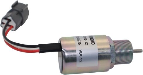 12V Fuel ShutOff Solenoid Valve 30A87-20402 30A87-00040 30A8700040 For Mitsubishi Engine L3E2-63ESA L3E-31NSA L3E-61KL L3E-63ESA L3E-W262KL S3L2-61ES S3L2-61WH S3L2-64ES in Kuwait