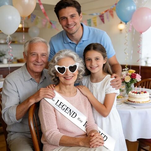 نظارات شمسية من The Legend Has Retired وشاح وقلب للنساء، ديكورات حفلات التقاعد، هدايا التقاعد للنساء، مستلزمات الحفلات in Kuwait