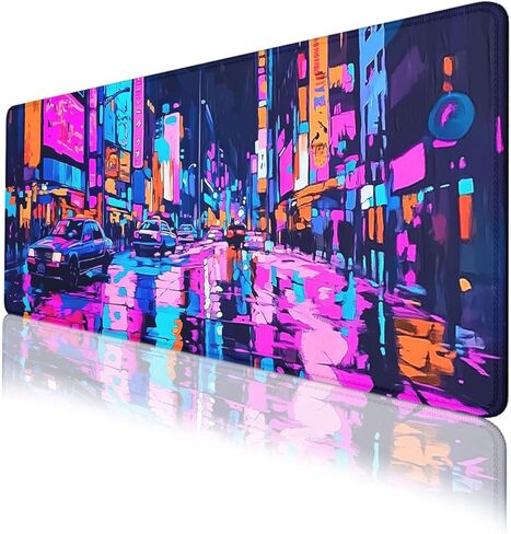 Vintage Skull Mouse Pad Goth Botanical Dark Floral Large Gaming Mouse Mat with Stitched Edges,Non-Slip Waterproof Rubber Base Mous Mat 31.5 x 11.8 inch in Saudi Arabia