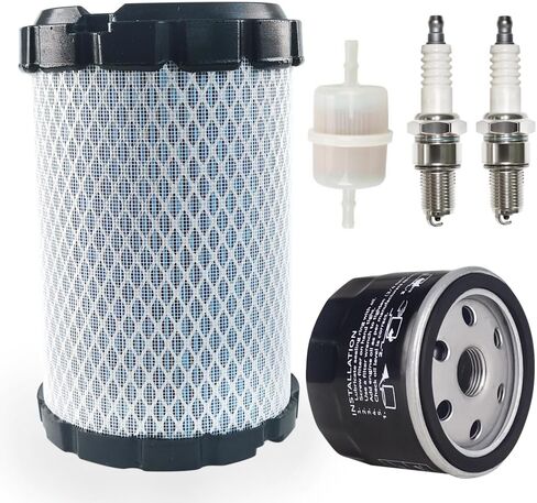 11013-0807 طقم ضبط فلتر الهواء مناسب لمحركات كاواساكي FT651V FT691V FT730V 4 السكتة الدماغية مع شمعة إشعال فلتر الزيت in Kuwait