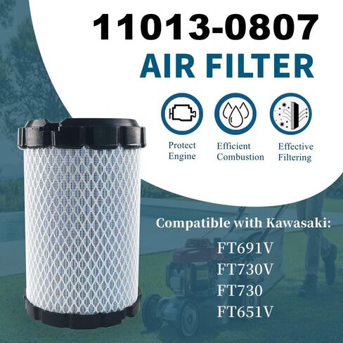 11013-0807 طقم ضبط فلتر الهواء مناسب لمحركات كاواساكي FT651V FT691V FT730V 4 السكتة الدماغية مع شمعة إشعال فلتر الزيت in Kuwait